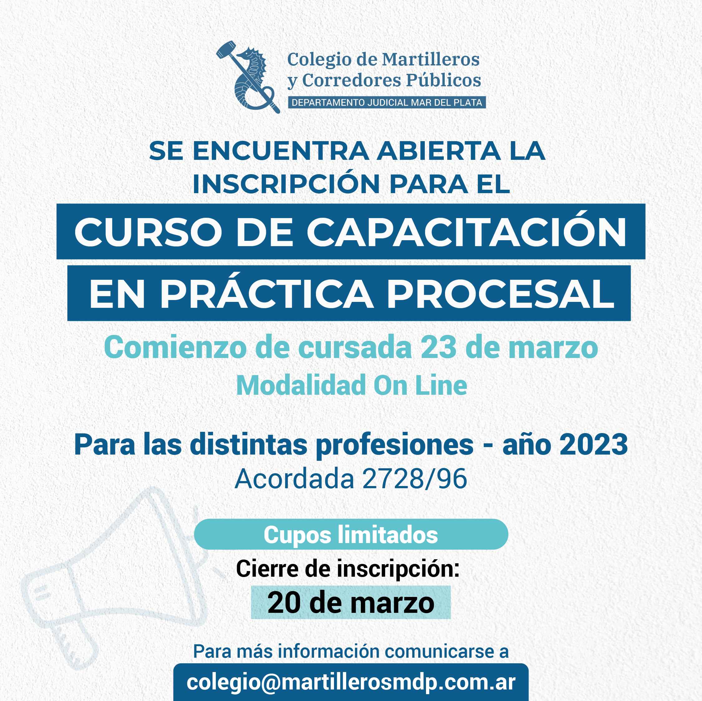 Curso de capacitación en Práctica Procesal