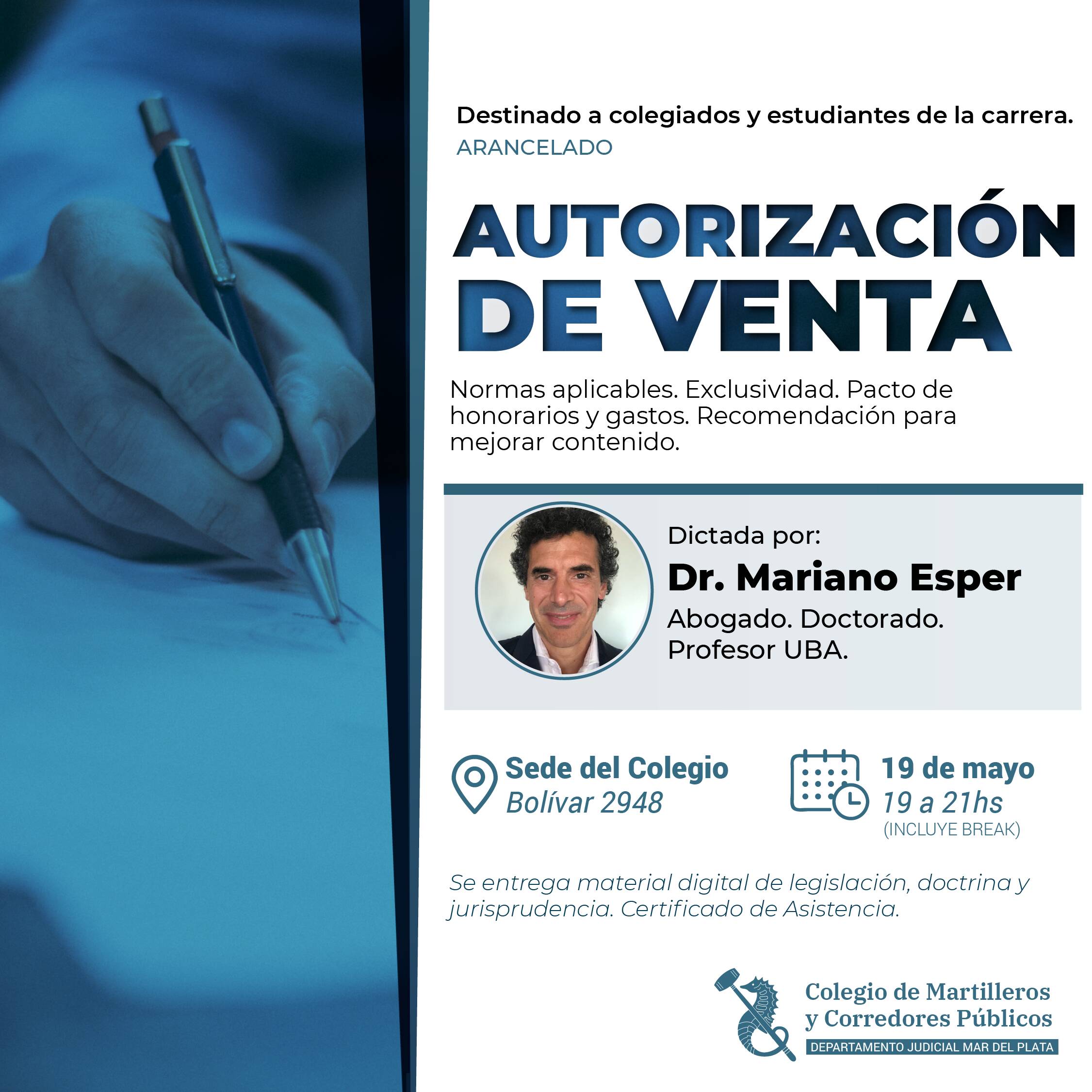 Nueva capacitación – Autorización de venta