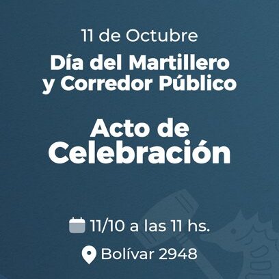 Acto de Celebración del Día del Martillero y Corredor Público