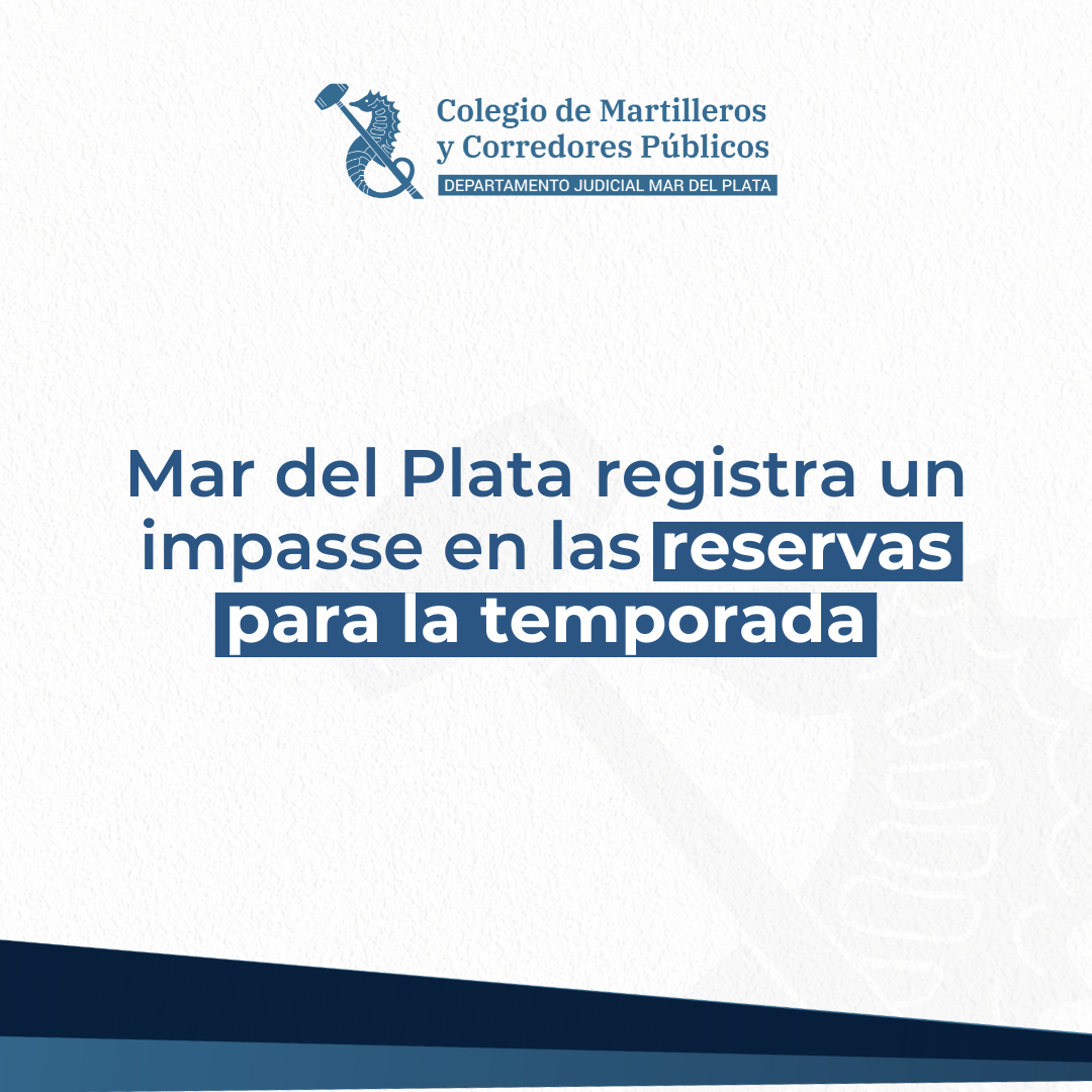 Mar del Plata registra un impasse en las reservas para la temporada