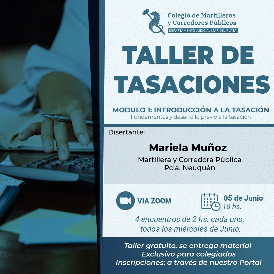 TALLER DE TASACIONES