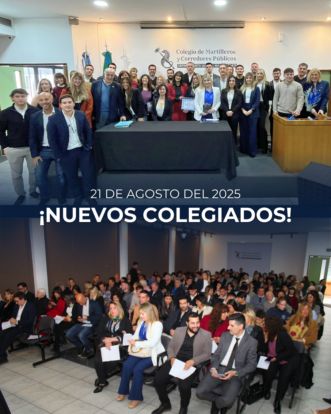 Agosto 2025: nueva colegiación con 31 profesionales incorporados