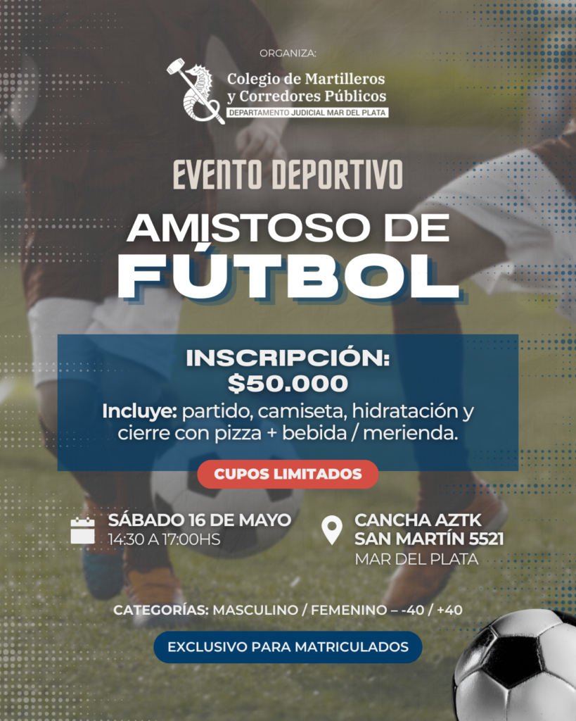 Amistoso de Fútbol en Mar del Plata